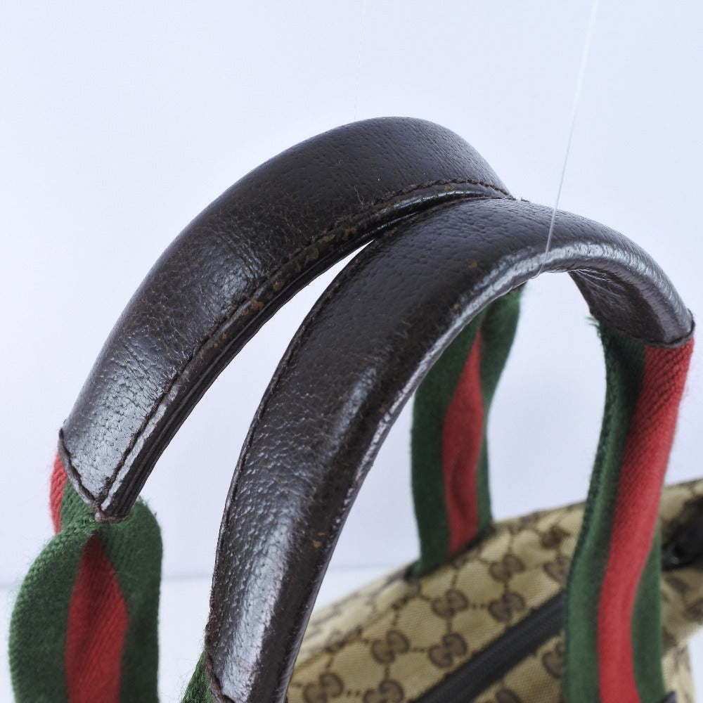 GUCCI】グッチ トートバック 131230 トートバッグ GGキャンバス 茶