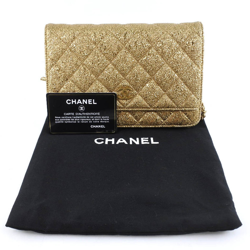 [Chanel] Chanel Chanel Matrasse Matrasse Barry Gold Ladies Bolso de hombro A-Rank