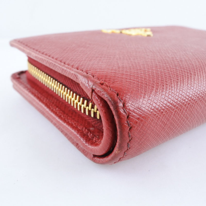 [prada] prada 1ML225 bi -fold Wallet Safiano Red Ladies Bi -fold Callet