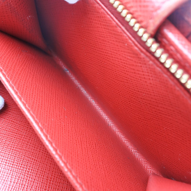 [Prada] Prada 1ML225 Bi -Fold 지갑 Safiano Red Ladies Bi -Fold 지갑