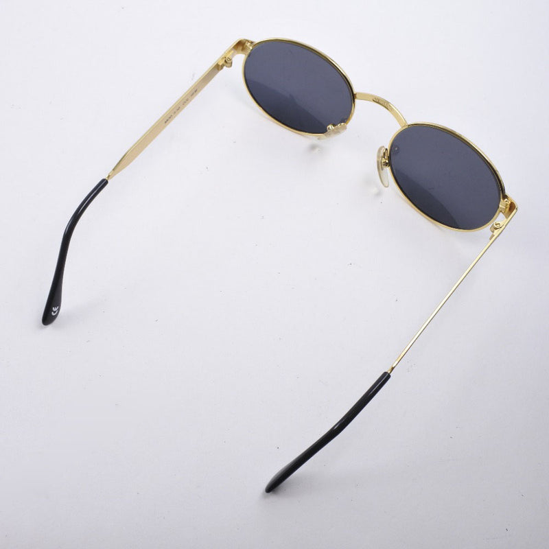[Versace]范思哲太阳镜塑料黑色/金色太阳镜A级