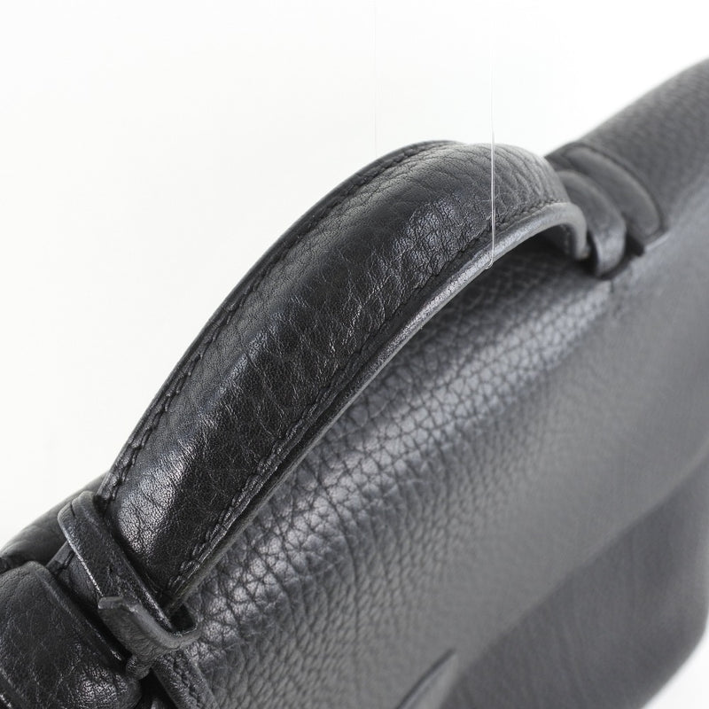 [HERMES] Hermes Sack Adepesh 38 Business Bag Togo Black □ H-engraved Men's Business Bag A-Rank