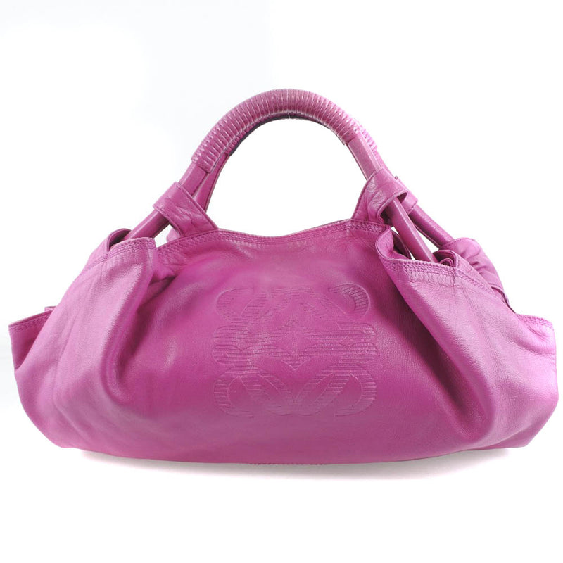 [LOEWE] Loeba Nappa Eye Handbag Ram Skin Pink Ladies Handbag A Rank