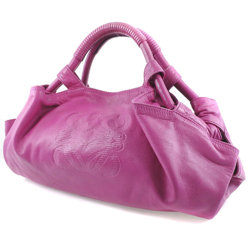 [LOEWE] Loeba Nappa Eye Handbag Ram Skin Pink Ladies Handbag A Rank