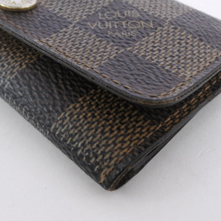 [LOUIS VUITTON] Louis Vuitton Multicre 4 N62631 Key Case Dami Cambus Tea TH0049 Engraved Unisex Key Case B-Rank
