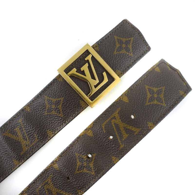 [Louis Vuitton] Louis Vuitton Vintage Belt Monogram Canvas Canvas茶女士皮带