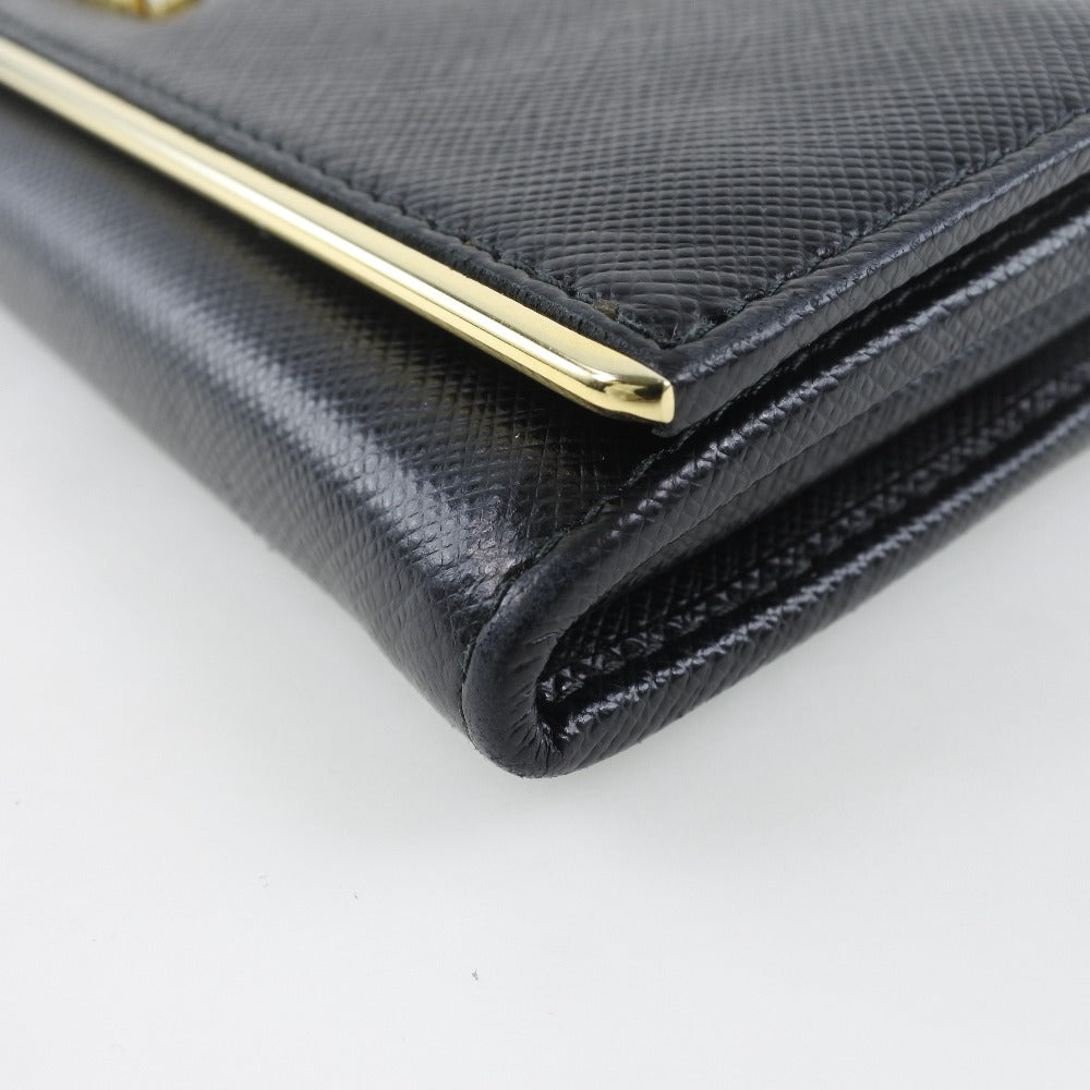 PRADA】プラダ 1M1132 長財布 サフィアーノ NERO 黒 レディース 長財布