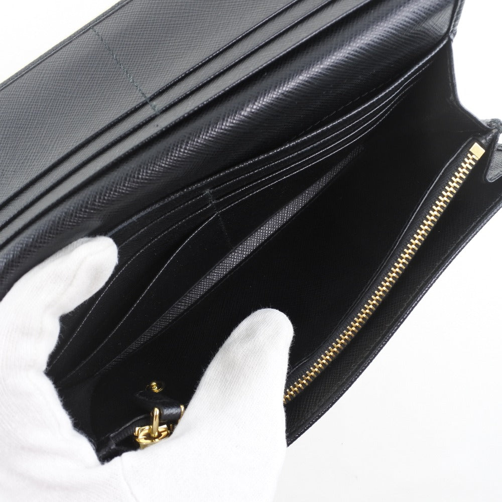 PRADA】プラダ 1M1132 長財布 サフィアーノ NERO 黒 レディース 長財布