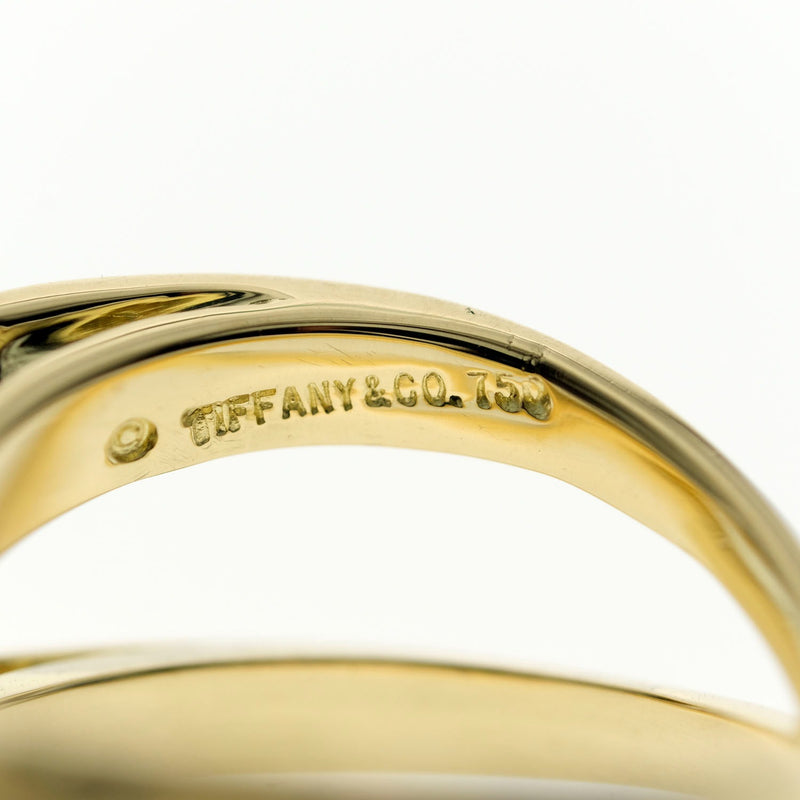 [TIFFANY & CO.] Tiffany Infinity Double Cross Elsapeletti K18 Gold No. 8 Ladies Ring / Ring A Rank