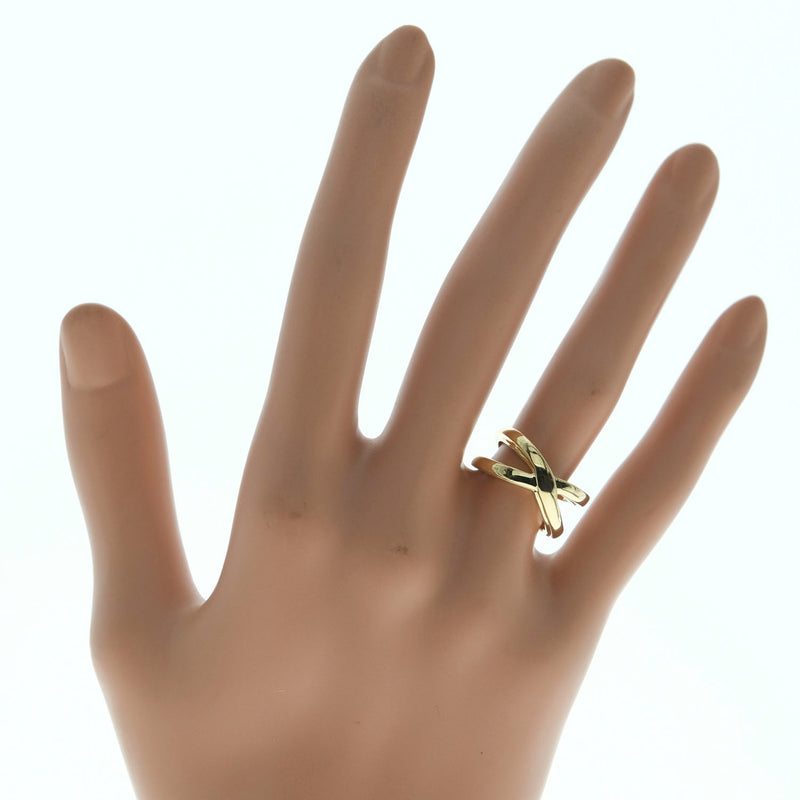 [Tiffany＆Co。] Tiffany Infinity Double Cross Elsapeletti K18金8号女士戒指 /戒指