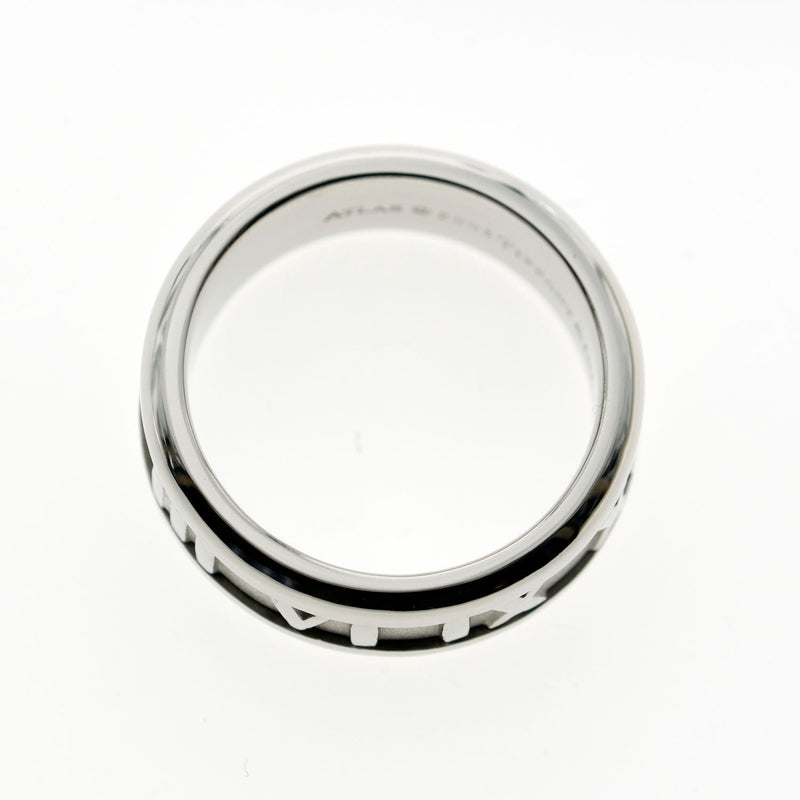 [Tiffany & Co.] Tiffany Atlas K18 White Gold 8.5 Unisex Ring / Ring A+Rank