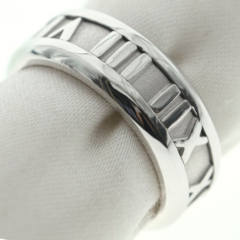 [Tiffany & Co.] Tiffany Atlas K18 White Gold 8.5 Unisex Ring / Ring A+Rank