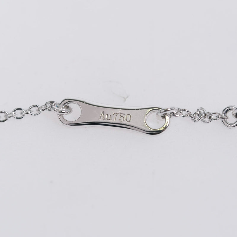 [TIFFANY & CO.] Tiffany Crown Key Necklace K18 White Gold x Diamond Ladies Necklace A Rank
