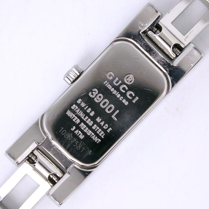 【GUCCI】グッチ
 3900L ステンレススチール クオーツ アナログ表示 レディース シルバ―文字盤 腕時計
A-ランク
