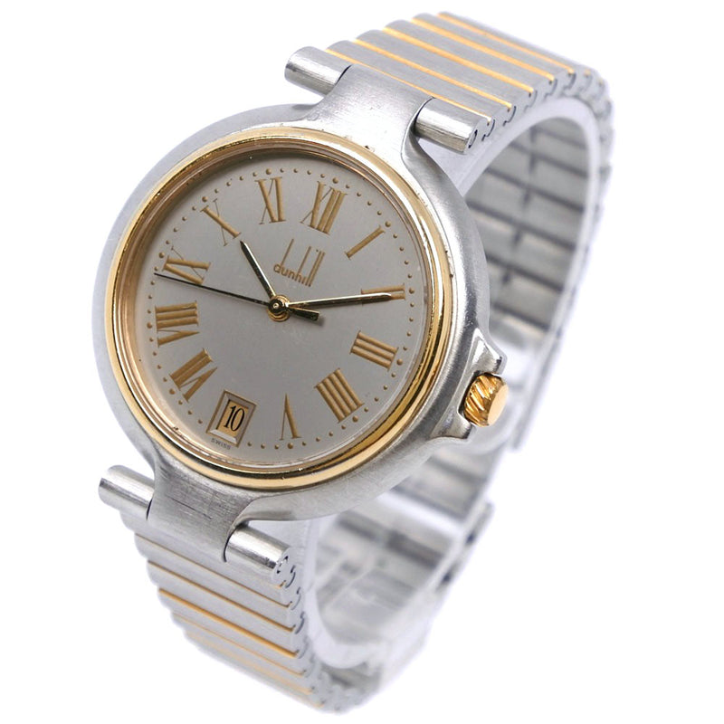 【Dunhill】ダンヒル ミレニアム ステンレススチール クオーツ アナログ表示 メンズ グレー文字盤 腕時計