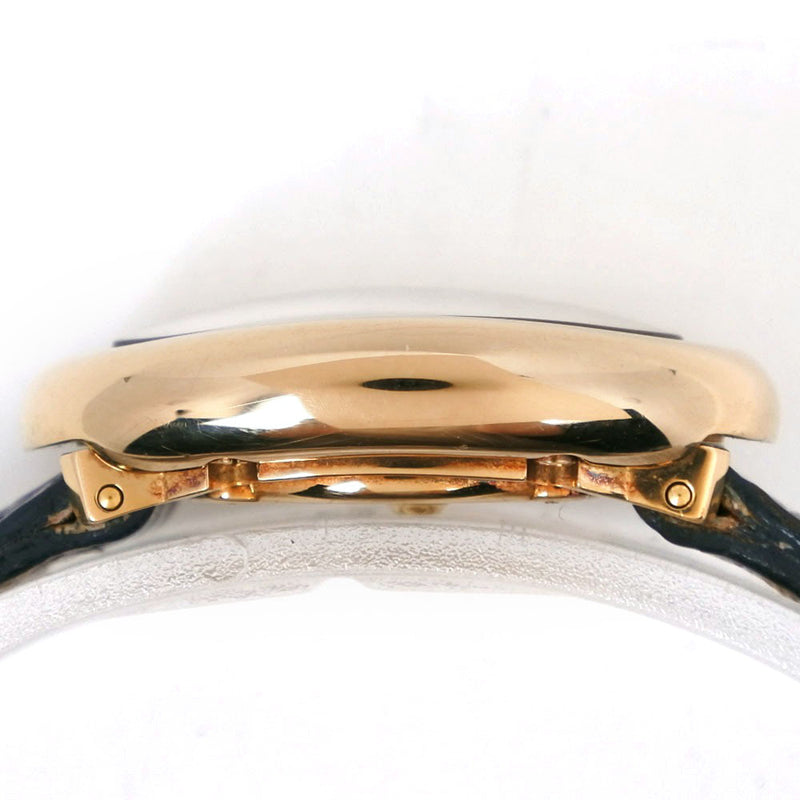 【CARTIER】カルティエ
 ミニベニュワール W1510956 K18イエローゴールド×レザー ゴールド クオーツ アナログ表示 レディース アイボリー文字盤 腕時計