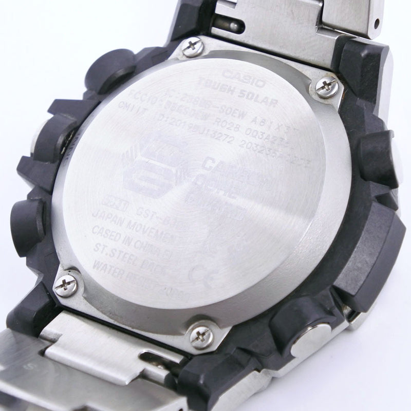 [Casio] Casio Solar G-Shock G-Steelgst-B300 Acero inoxidable Silver Solar Analógico Display de dial negro Matriz A Rank