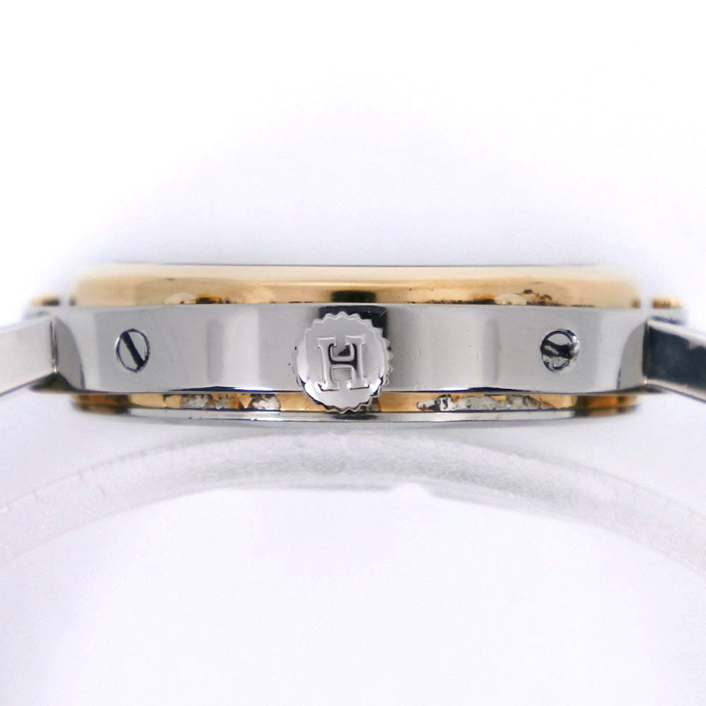 HERMES】エルメス クリッパー CL4.220 ステンレススチール×金メッキ
