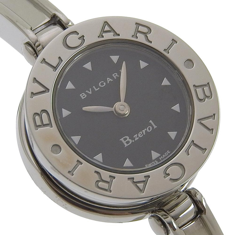 【BVLGARI】ブルガリ
 B-zero1 腕時計
 ビーゼロワン BZ22S ステンレススチール シルバ― クオーツ アナログ表示 黒文字盤 B-zero1 レディースAランク