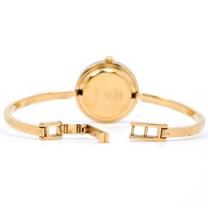 [Gucci] Gucci Change Besel 11/12.2 Gold Fotzada Gold Gold Quartz Display Ladies Dial White Dial Watch A-Rank