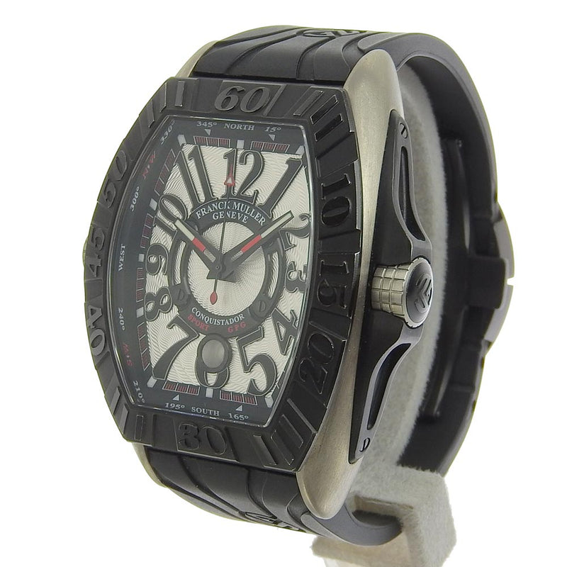 [Franck Muller] Frank Muller Conquistador Grand Prix 8900SCDTGPG Titanium X Rubber Black Automatic Wind Menalog Display Men's Silva Diad Regardez un rang