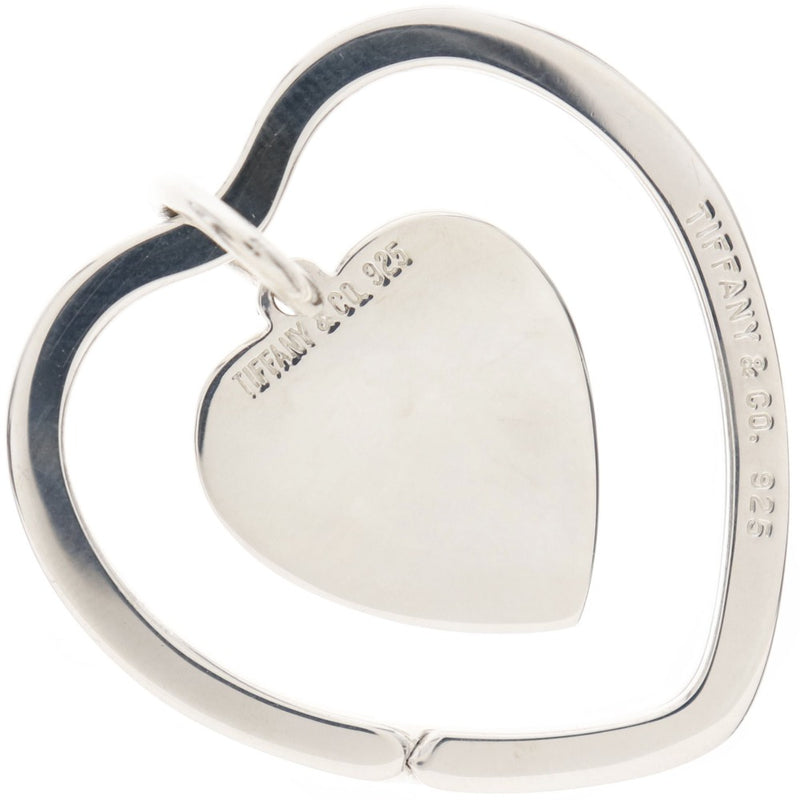 [TIFFANY & CO.] Tiffany Open Heart El Saperetti Silver 925 Silver Ladies Keychain A Rank