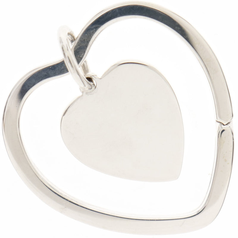 [Tiffany & Co.] Tiffany Open Heart El Saperetti Silver 925 Silver Ladies Keychain A Rank