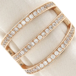 [FOLLI FOLLIE] Folifoli No. 11 Ring / Ring Silver 925 × Cubic Zirconia Pink Gold Ladies A-Rank