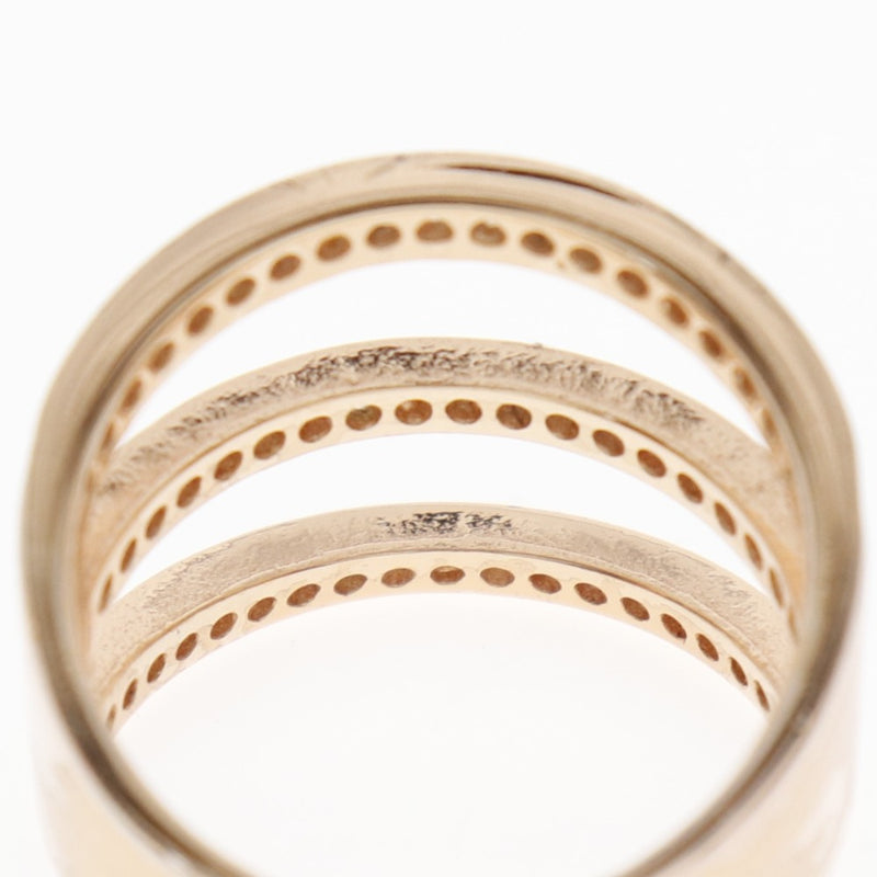 [Folli Follie] Folifoli No. 11 Ring / Ring Silver 925 × Cubic Zirconia Pink Gold Ladies A-Rank