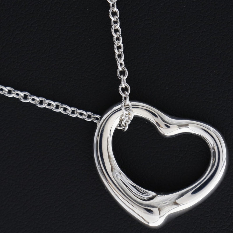 [TIFFANY & CO.] Tiffany Open Heart El Saperetti Silver 925 Silver Ladies Necklace A+Rank