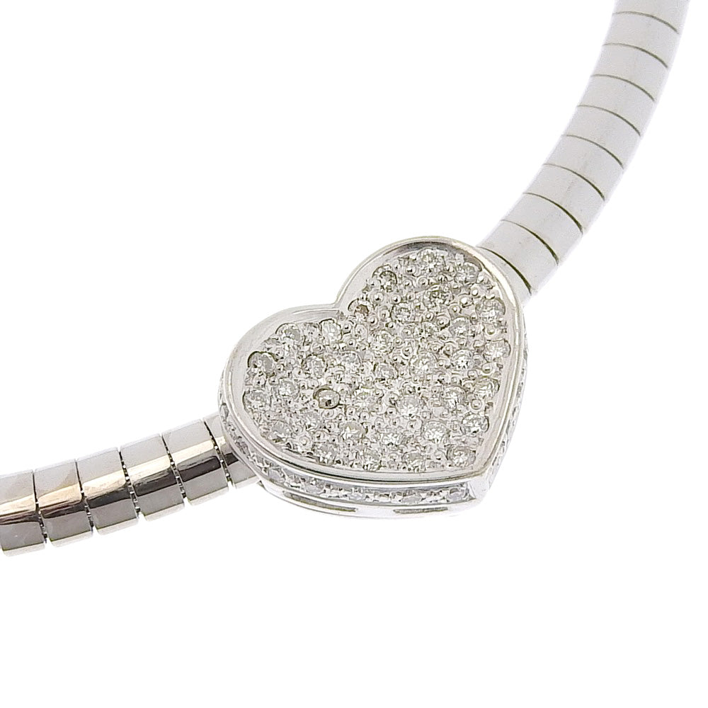 Ponte Vecchio】ポンテヴェキオ ハート ネックレス K18ホワイト