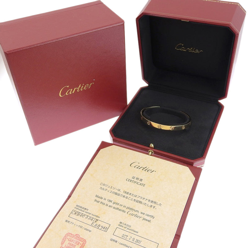 CARTIER】カルティエ ラブオープンブレス K18イエローゴールド ユニ