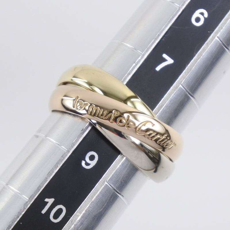 [Cartier] Cartier Trinity Triple K18 Gold No. 8 YG/PG/WG Ladies Ring/Ring SA Rank