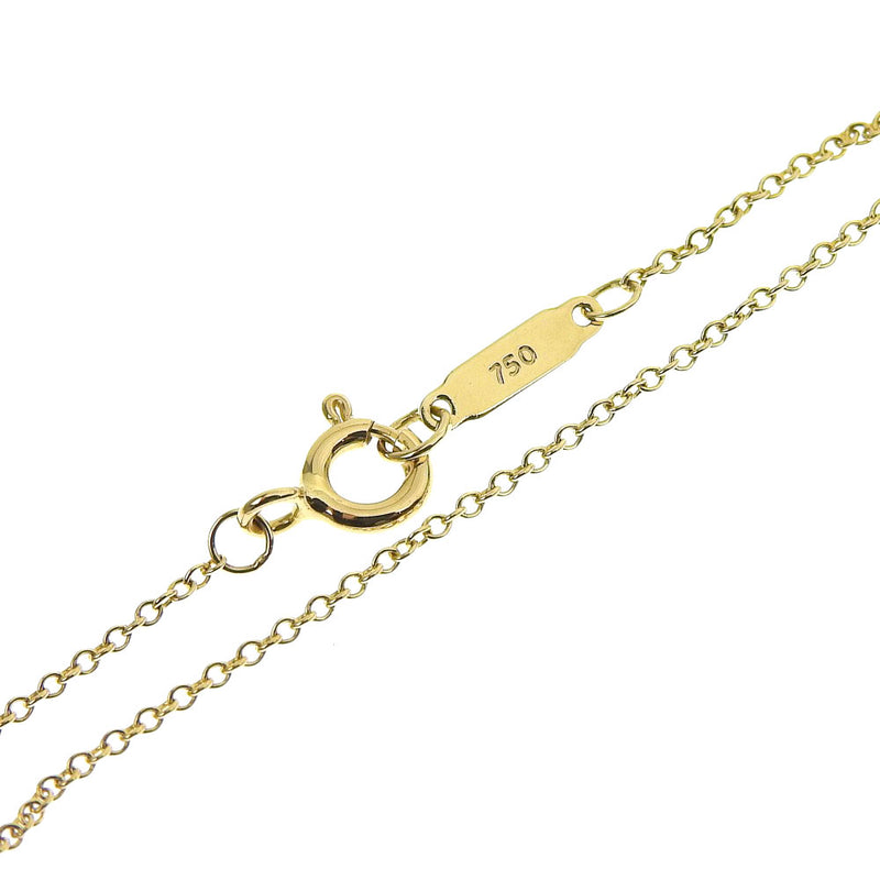 [Tiffany & Co.] Tiffany Cross Necklace K18 Yellow Gold X Diamond Ladies Necklace SA Rank
