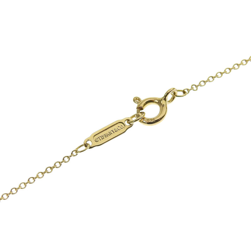 [TIFFANY & CO.] Tiffany Cross Necklace K18 Yellow Gold x Diamond Ladies Necklace SA Rank