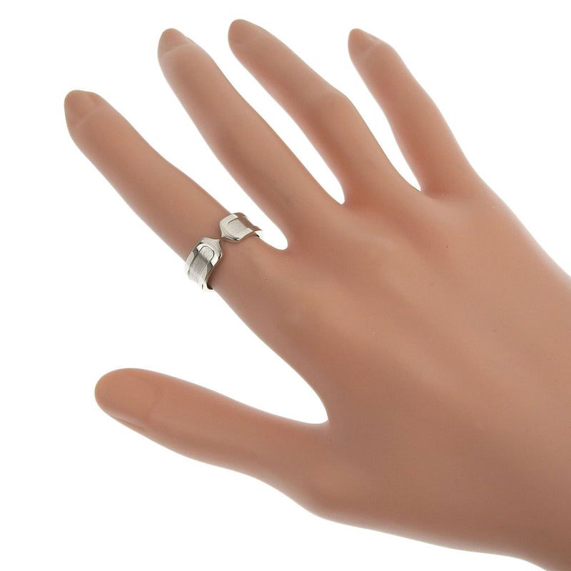[卡地亚]卡地亚C2戒指 /戒指K18白金号10.5银女士戒指 /戒指sa等级