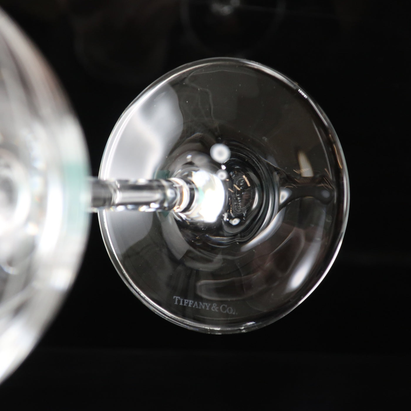 TIFFANY & CO.] Tiffany Kadenz wine glass × 2 2772 3926 Glass