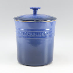 [LE CREUSET] Le Creuset Canister 16cm x H21cm Pottery Blue_ Tableware S Rank