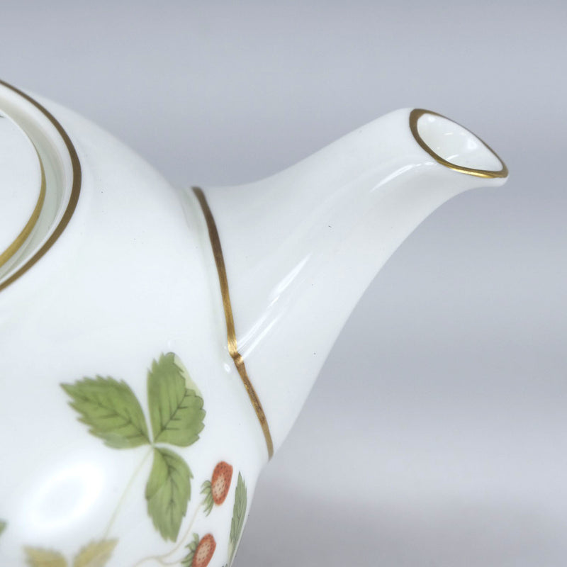 [Wedgwood] Wedgewoodwood Wild Strawberry Tea Pot Tableware Porcelain_ Tableware A-Rank