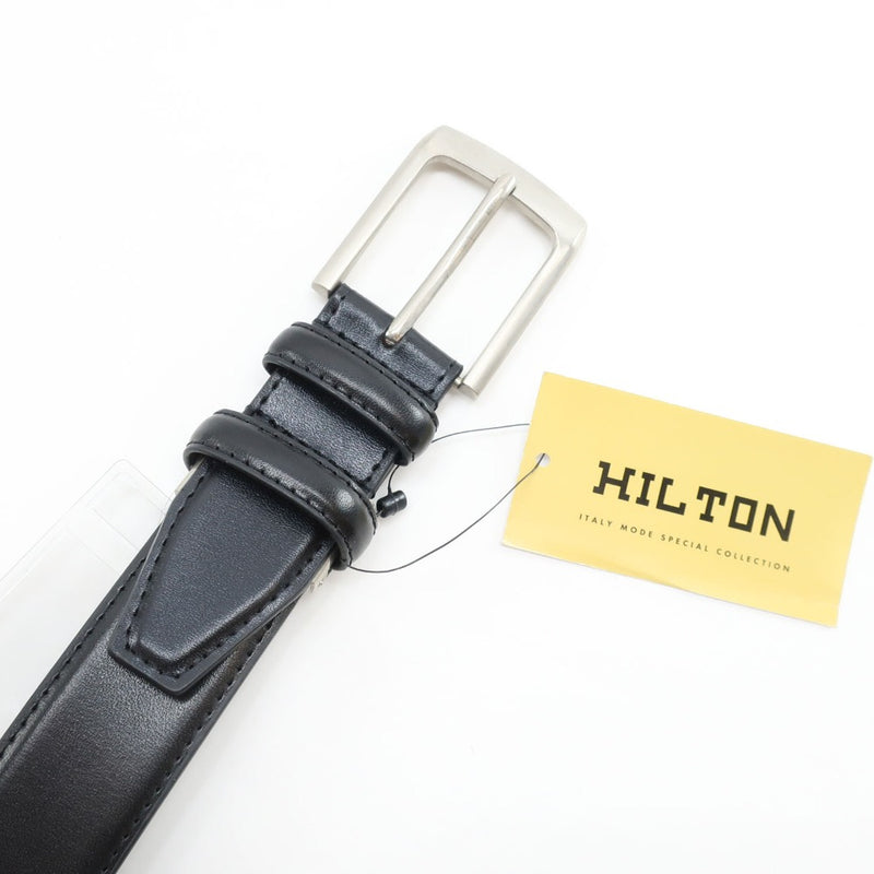 【HILTON】ヒルトン 牛革ベルト 未使用保管品 カーフ ブラック メンズ ベルト
Sランク