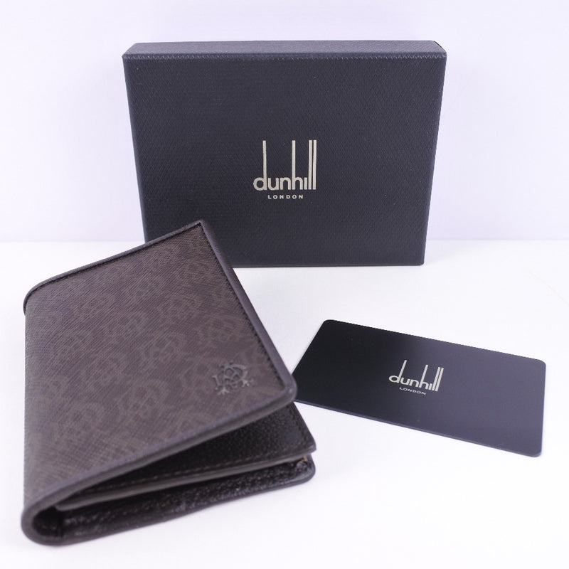 [DUNHILL] Dunhill Card Case Leather Gray Men's Card Case S Rank