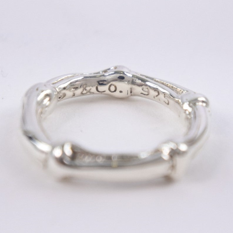 [Tiffany＆Co。] Tiffany Bamboo Silver 925女士戒指 /戒指A+等级