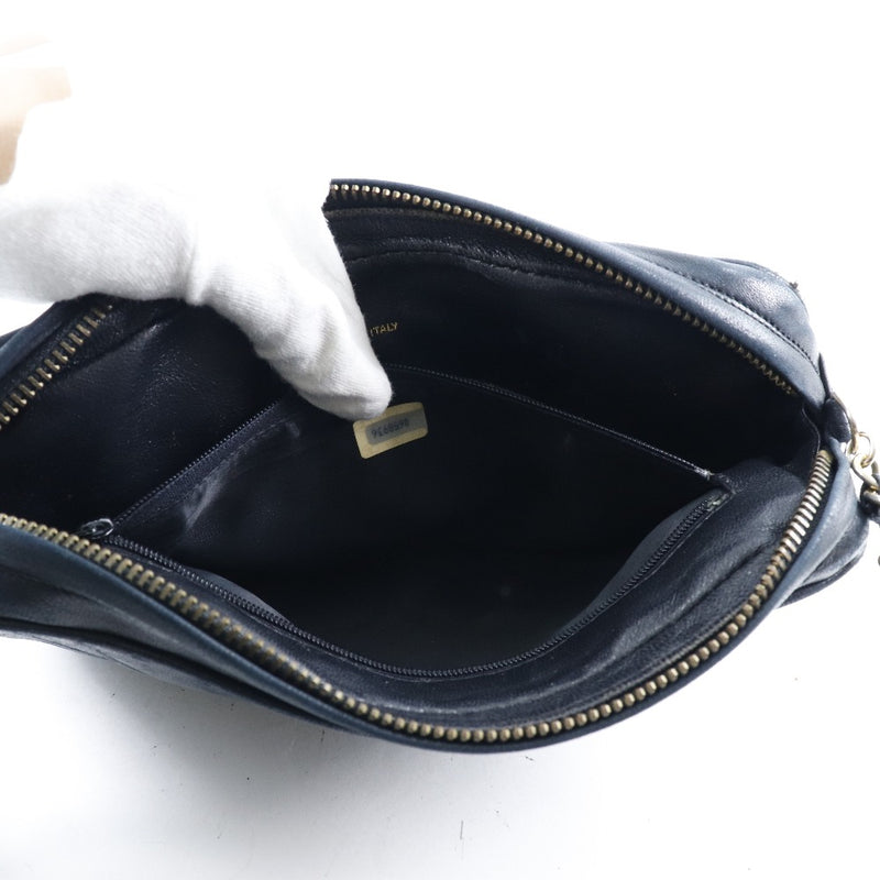 [CHANEL] Chanel Chain Shoulder Matrasse/Fringe Shoulder Bag Rumskin Black Ladies Shoulder Bag