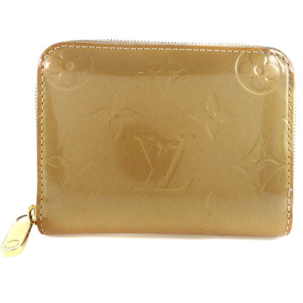 [Louis Vuitton] Louis Vuitton Zippy Coin Person M90203 코인 케이스 Monogram Verni Beige TS3102 조각 된 숙녀 동전 케이스