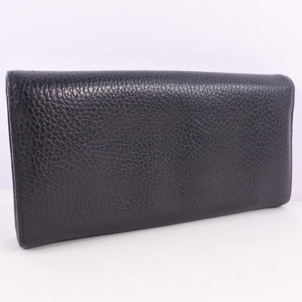 GUCCI】グッチ 354498 長財布 レザー 黒 ユニセックス 長財布