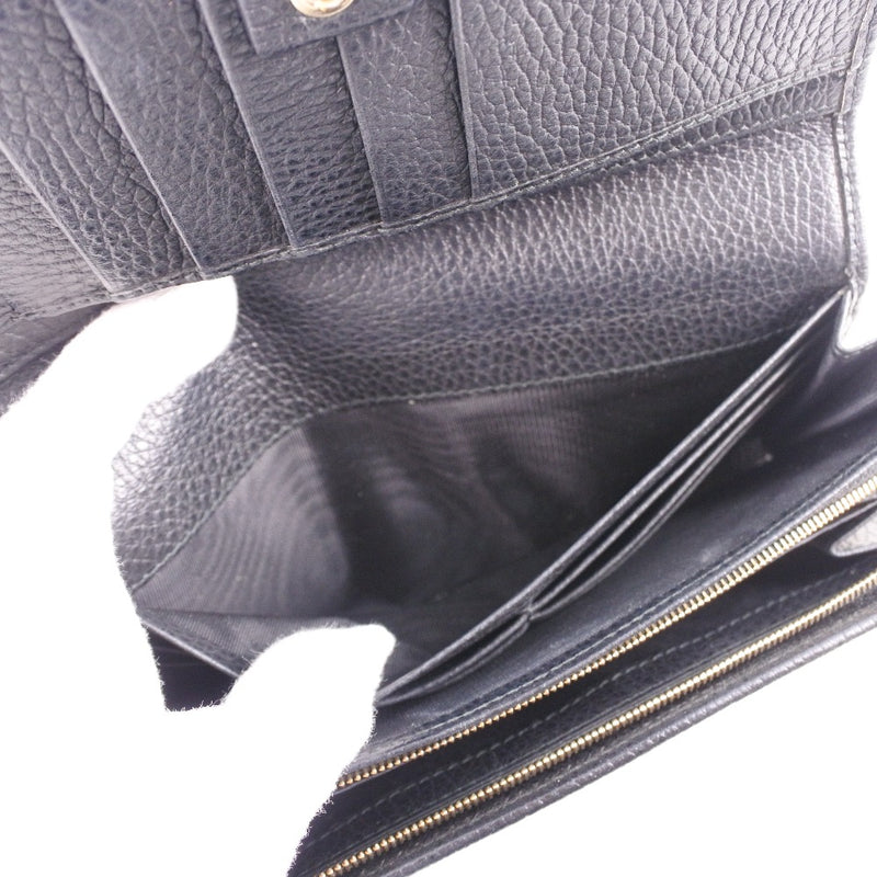 GUCCI] Gucci 354498 Long wallet Leather Black Unisex Long Wallet