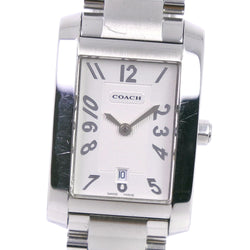 【COACH】コーチ
 0243 ステンレススチール シルバー クオーツ アナログ表示 レディース 白文字盤 腕時計
