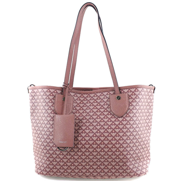 お買い得‼︎BALLY トートバッグ ピンクベージュ☺︎ BALLY】バリー PVC ピンク レディース トートバッグ Aランク