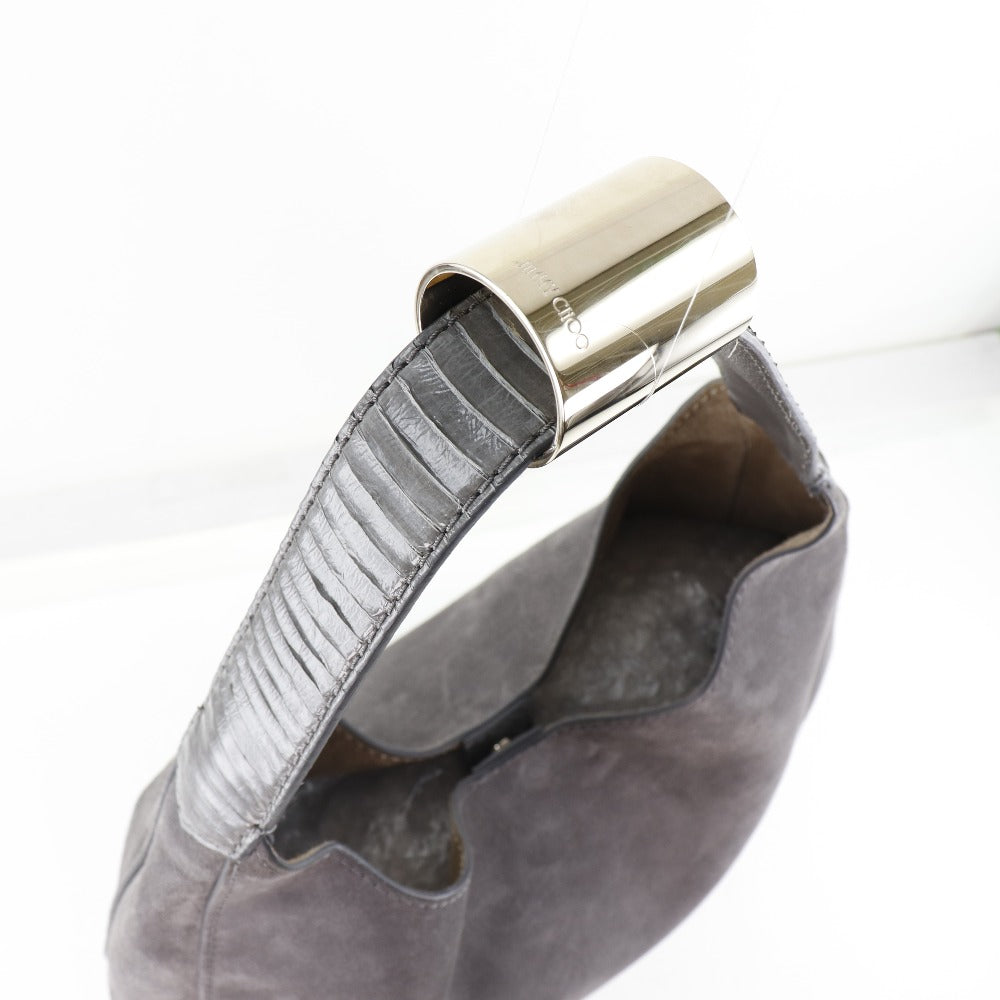 JIMMY CHOO】ジミーチュウ スウェード グレー レディース ショルダー