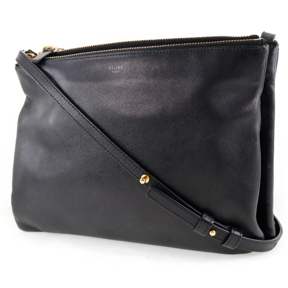 CELINE】セリーヌ トリオ ラージ 171453ETA.38NO ラムスキン 黒
